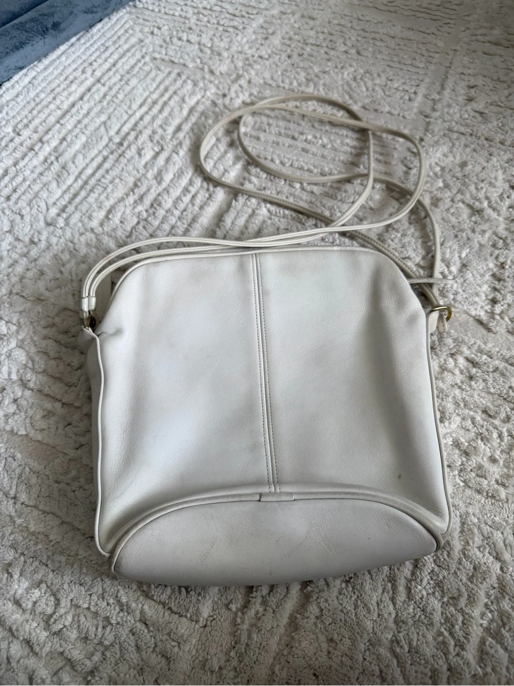 Coach Vintage Metropolis White Leather Crossbody Bag